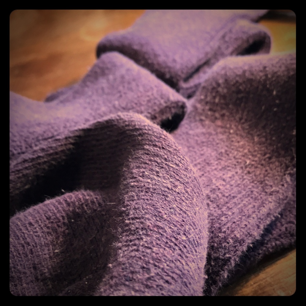 Eggplant long socks